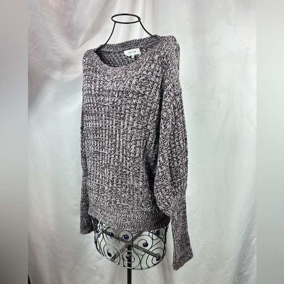 John + Jenn burgundy cable knit sweater size M - Picture 8 of 8